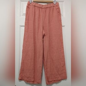 Cynthia Rowley Linen Crop Pants Women's Medium